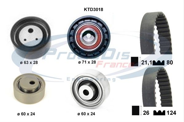 PROCODIS FRANCE Комплект ремня ГРМ KTD3018